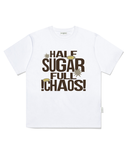 ESCAPEFROM(エスケープフロム)の「ハーフシュガーフルカオスプリントオーバーサイズ半袖Tシャツホワイト(Tシャツ/カットソー・レディース・その他・LARGE/SMALL/MEDIUM)」の2枚目の写真