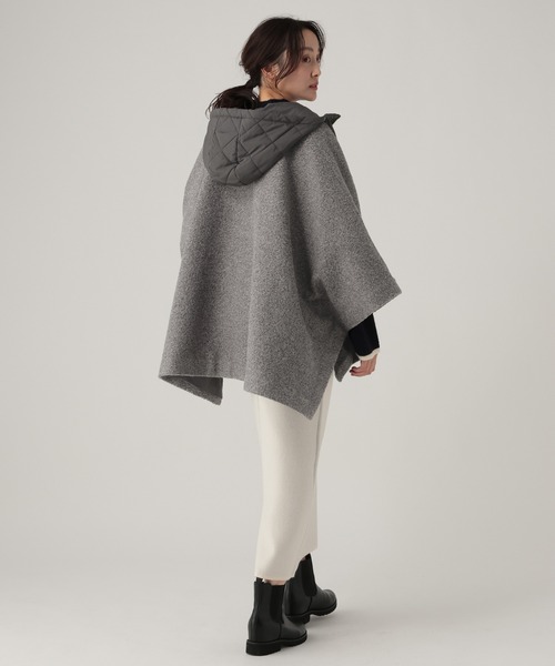 Elura（エルーラ）の「カーリーシャギーポンチョ/632315（ポンチョ・レディース・グレー/キャメル・FREE）」の8枚目の写真