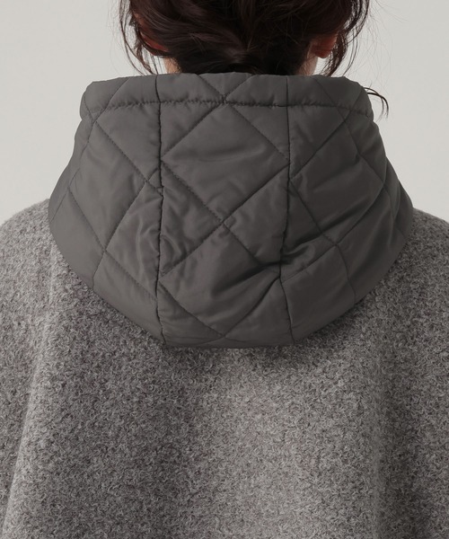 Elura（エルーラ）の「カーリーシャギーポンチョ/632315（ポンチョ・レディース・グレー/キャメル・FREE）」の13枚目の写真