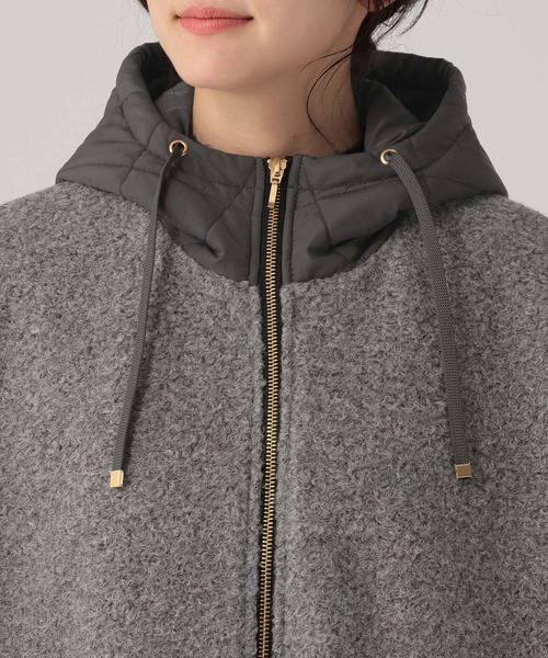 Elura（エルーラ）の「カーリーシャギーポンチョ/632315（ポンチョ・レディース・グレー/キャメル・FREE）」の12枚目の写真