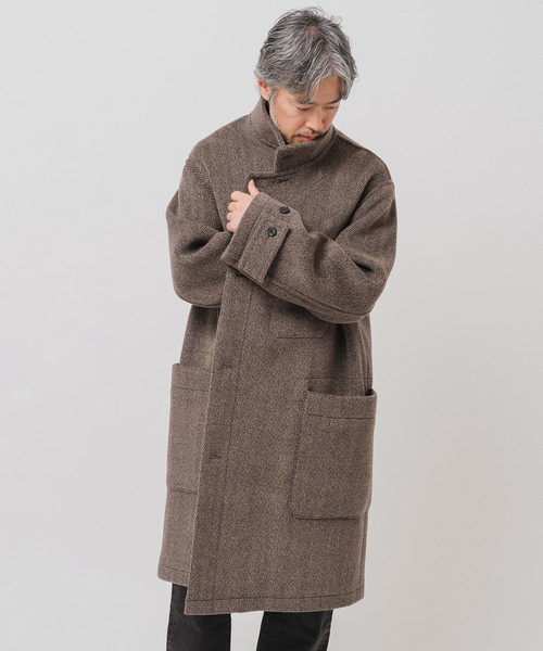 EDIFICE（エディフィス）の「E. トリプルパイル ローブ コート（その他アウター・メンズ・ブラウン/ダークグリーン/ブラック・LARGE/MEDIUM/SMALL）」の8枚目の写真