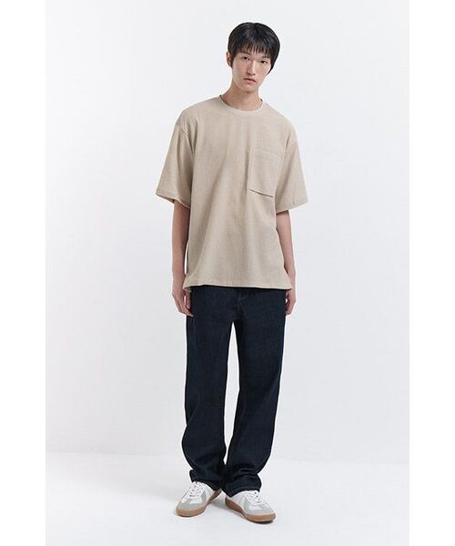 MUSINSA STANDARD（ムシンサスタンダード）の「[クールタンダード] レギュラーフィットデニムパンツ [ディープインディゴ]（デニムパンツ・メンズ・その他・40/38/42/36/34/32/30/31/33/26/27/28/29）」の9枚目の写真