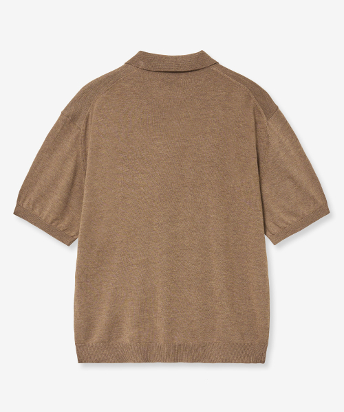 VTWO(ブイツー)の「クールウォッシャブルポロニット (ブラウン)(ニット/セーター・レディース・その他・MEDIUM/LARGE)」の2枚目の写真