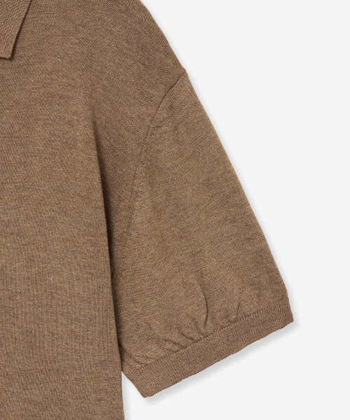 VTWO(ブイツー)の「クールウォッシャブルポロニット (ブラウン)(ニット/セーター・レディース・その他・MEDIUM/LARGE)」の5枚目の写真