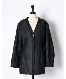 RUMCHE（ラムシェ）の「Pleated Knit Bonding Jacket / プリーツニットボンディングジャケット（その他アウター）」