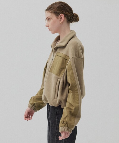 PUBLIC TOKYO(パブリックトウキョウ)の「コンビハーフジッププルオーバー(パーカー・レディース・カーキ/ネイビー・FREE)」の5枚目の写真