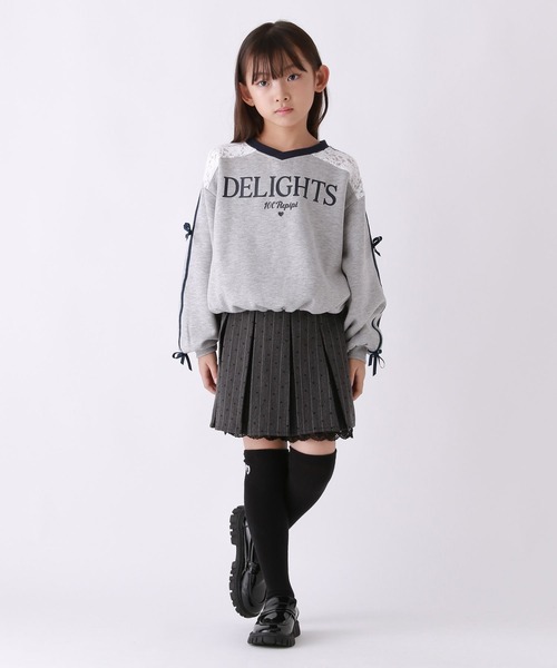 セール】【10C REPIPI】【裏起毛】レースキリカエスウェット