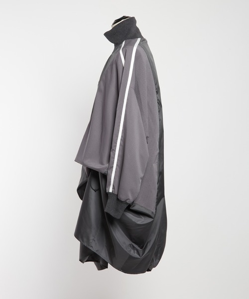 gomme（ゴム）の「ハイネックタフタワンピース（ワンピース・レディース・ブラック/チャコールグレー・MEDIUM）」の15枚目の写真