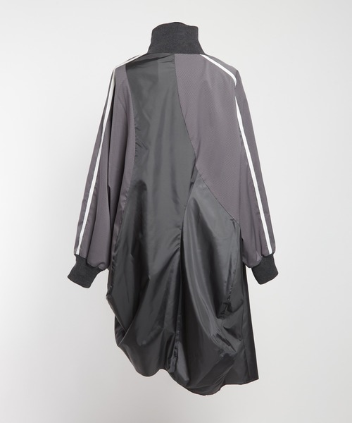 gomme（ゴム）の「ハイネックタフタワンピース（ワンピース・レディース・ブラック/チャコールグレー・MEDIUM）」の16枚目の写真