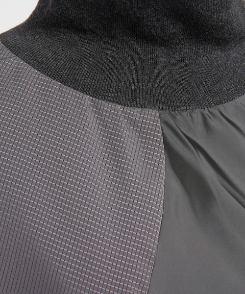 gomme（ゴム）の「ハイネックタフタワンピース（ワンピース・レディース・ブラック/チャコールグレー・MEDIUM）」の19枚目の写真