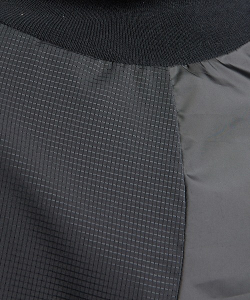 gomme（ゴム）の「ハイネックタフタワンピース（ワンピース・レディース・ブラック/チャコールグレー・MEDIUM）」の11枚目の写真