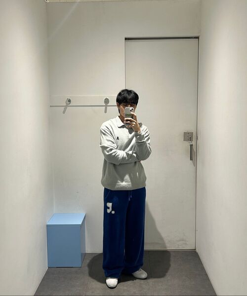Rest&Recreation（レストアンドレクリエーション）の「WOOL POLO KNIT TOP - LIGHT GREY（ニット/セーター・メンズ・その他・X-LARGE/LARGE）」の3枚目の写真