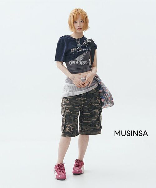 PRENDA（プレンダ）の「CAMO CARGO BERMUDA PANTS BLACK（その他パンツ・レディース・その他・SMALL/MEDIUM）」の2枚目の写真