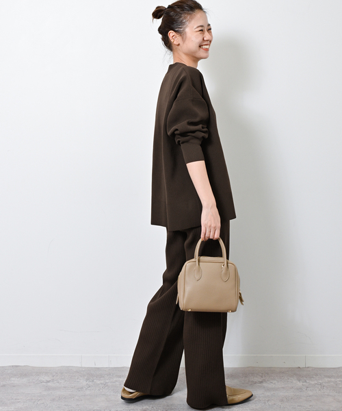 JOURNAL STANDARD relume(ジャーナルスタンダード レリューム)の「《WEB限定追加2》ウォッシャブルストレッチニットVネックカーディガン(カーディガン/ボレロ・レディース・ライトグレー/ブラウン・FREE)」の15枚目の写真