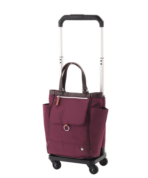 Luggage(ラゲージ)の「ソエルテ スーツケース オートウイユTR 13L 1-2泊 機内持込 キャスターストッパー 36001(スーツケース/キャリーバッグ・レディース・ベージュ/パープル・S)」の2枚目の写真