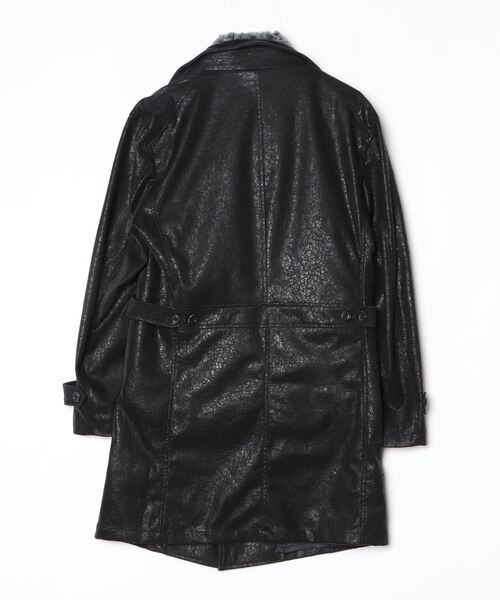 TORNADO MART（トルネードマート）の「ｲｸﾗﾌﾟｽｸﾗｯｼｭﾌｫｲﾙｺｰﾄ（トレンチコート・メンズ・ブラック・LL/M/L/XXL）」の2枚目の写真