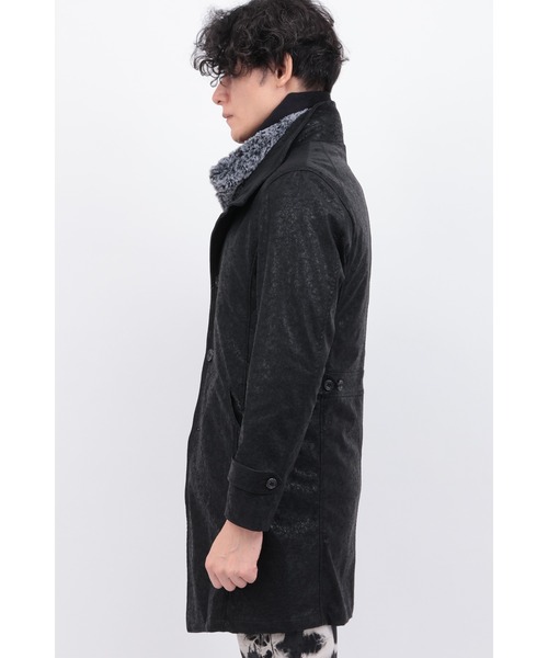 TORNADO MART（トルネードマート）の「ｲｸﾗﾌﾟｽｸﾗｯｼｭﾌｫｲﾙｺｰﾄ（トレンチコート・メンズ・ブラック・LL/M/L/XXL）」の8枚目の写真