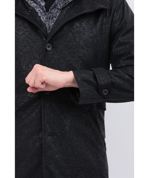 TORNADO MART（トルネードマート）の「ｲｸﾗﾌﾟｽｸﾗｯｼｭﾌｫｲﾙｺｰﾄ（トレンチコート・メンズ・ブラック・LL/M/L/XXL）」の11枚目の写真