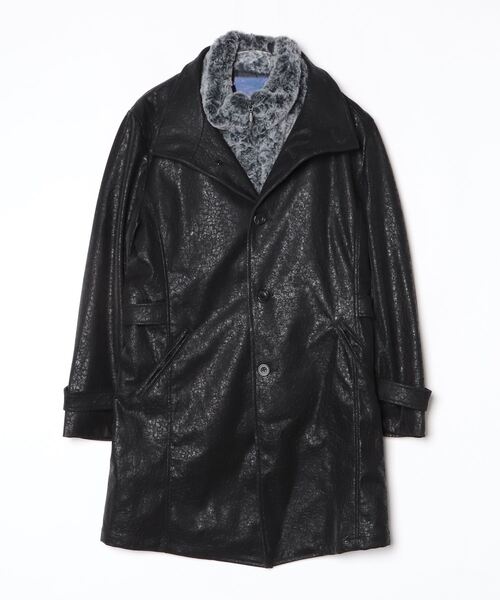 TORNADO MART（トルネードマート）の「ｲｸﾗﾌﾟｽｸﾗｯｼｭﾌｫｲﾙｺｰﾄ（トレンチコート・メンズ・ブラック・LL/M/L/XXL）」の13枚目の写真