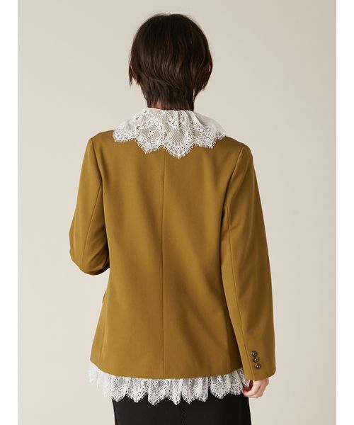 LILY BROWN(リリーブラウン)の「2wayヴィンテージライクレースジャケット(その他アウター・レディース・チェック/ネイビー/オリーブ・F)」の8枚目の写真
