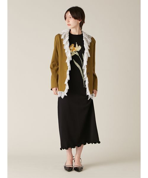 LILY BROWN(リリーブラウン)の「2wayヴィンテージライクレースジャケット(その他アウター・レディース・チェック/ネイビー/オリーブ・F)」の15枚目の写真