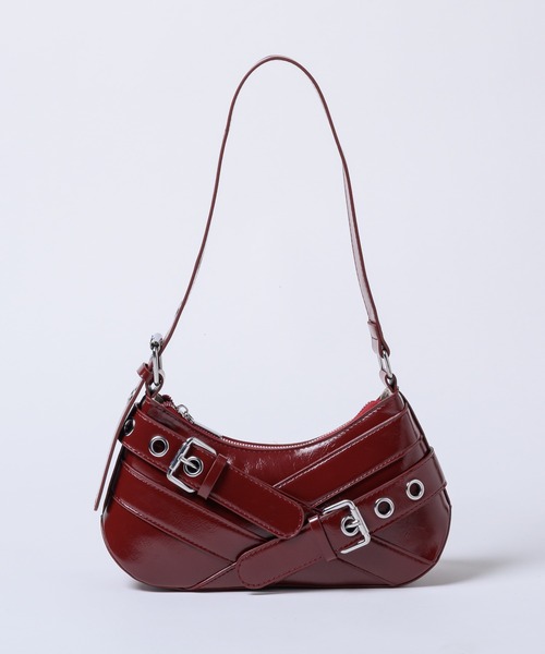 17HR（セブンティーンアワーズ）の「ダブルベルトハンドバッグ（ハンドバッグ・レディース・レッド/ブラウン/ブラック・FREE）」の5枚目の写真