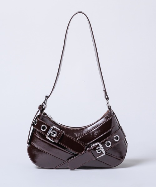 17HR（セブンティーンアワーズ）の「ダブルベルトハンドバッグ（ハンドバッグ・レディース・レッド/ブラウン/ブラック・FREE）」の7枚目の写真