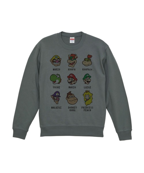 Rendez-Vous(ランデヴー)の「【 SUPER MARIO 】 スーパーマリオ クルーネックスウェット 集合 25W11(スウェット・レディース・オートミール/ダークグレー/セージグリーン・MEDIUM/LARGE/X-LARGE)」の3枚目の写真