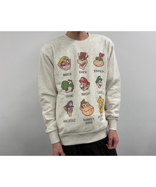 Rendez-Vous(ランデヴー)の「【 SUPER MARIO 】 スーパーマリオ クルーネックスウェット 集合 25W11(スウェット・レディース・オートミール/ダークグレー/セージグリーン・MEDIUM/LARGE/X-LARGE)」の10枚目の写真