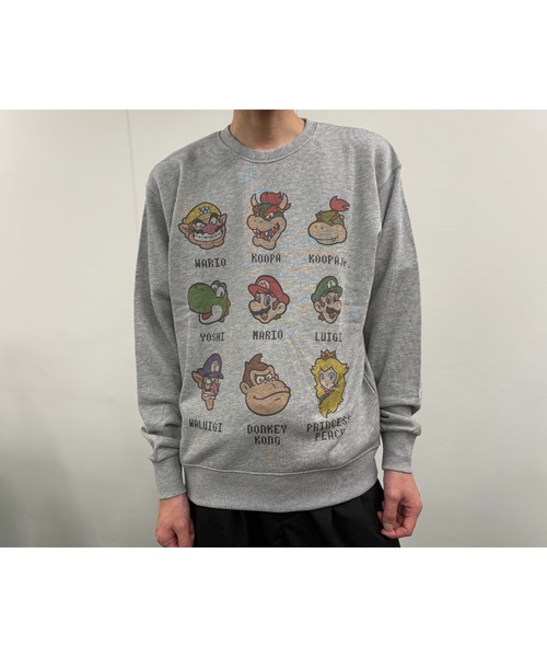 Rendez-Vous(ランデヴー)の「【 SUPER MARIO 】 スーパーマリオ クルーネックスウェット 集合 25W11(スウェット・レディース・オートミール/ダークグレー/セージグリーン・MEDIUM/LARGE/X-LARGE)」の9枚目の写真