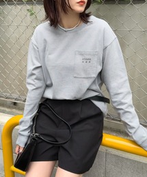 ［ athleta ］ピグメントウォッシュロングスリーブプリントTシャツ