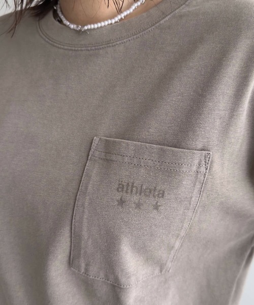 ATHLETA（アスレタ）の「［ athleta ］ピグメントウォッシュロングスリーブプリントTシャツ（Tシャツ/カットソー・レディース・グレー/グレイッシュベージュ/ブラック・M/L）」の17枚目の写真