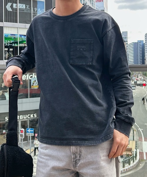 ATHLETA（アスレタ）の「［ athleta ］ピグメントウォッシュロングスリーブプリントTシャツ（Tシャツ/カットソー・レディース・グレー/グレイッシュベージュ/ブラック・M/L）」の18枚目の写真