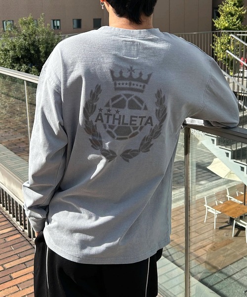 ATHLETA（アスレタ）の「［ athleta ］ピグメントウォッシュロングスリーブプリントTシャツ（Tシャツ/カットソー・レディース・グレー/グレイッシュベージュ/ブラック・M/L）」の21枚目の写真