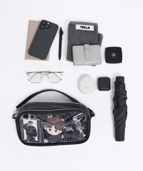 【新品】ファンチュン フェイスクッション ポーチ トレカケース バッグ ミニトレカケース さくらんぼ チェリー アルバム コレクトブック