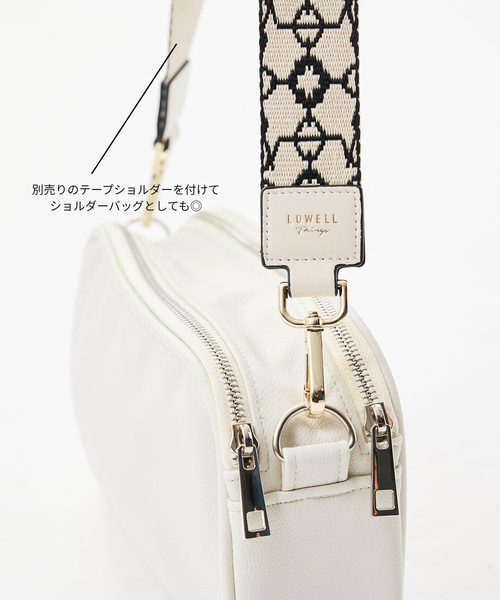 LOWELL things（ロウェル　シングス）の「【推し活】オシゴト/マルチポーチバッグ/ぬいポーチ/ハンドル付き/推し活ポーチ（トートバッグ・レディース・ブラック/オフホワイト・フリー）」の17枚目の写真