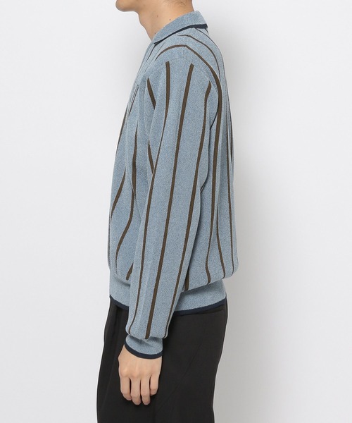 HARE（ハレ）の「ラインゲームシャツニットプルオーバー(HARE)（ニット/セーター・メンズ・ブラック/ブルー・FREE）」の17枚目の写真