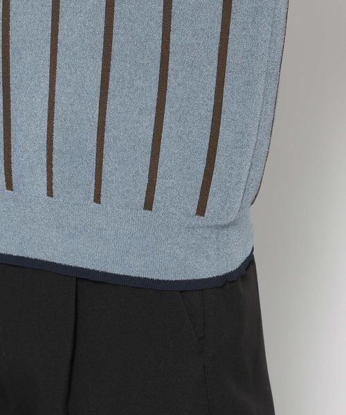 HARE（ハレ）の「ラインゲームシャツニットプルオーバー(HARE)（ニット/セーター・メンズ・ブラック/ブルー・FREE）」の22枚目の写真