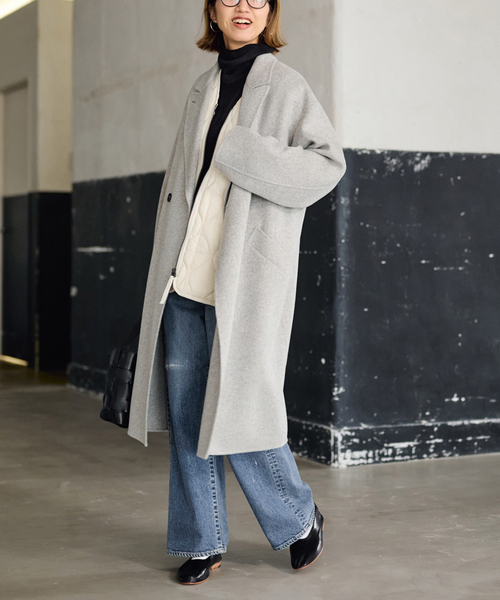 TAION/タイオン MILITARY V NECK WZIPダウンベスト（ダウンジャケット