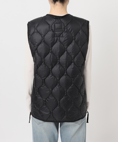 FRAMeWORK（フレームワーク）の「TAION/タイオン MILITARY V NECK WZIPダウンベスト（ダウンジャケット/コート・レディース・ホワイト/ブラック/ベージュ・FREE）」の19枚目の写真