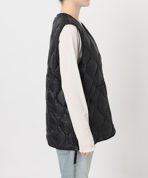 FRAMeWORK（フレームワーク）の「TAION/タイオン MILITARY V NECK WZIPダウンベスト（ダウンジャケット/コート・レディース・ホワイト/ブラック/ベージュ・FREE）」の20枚目の写真