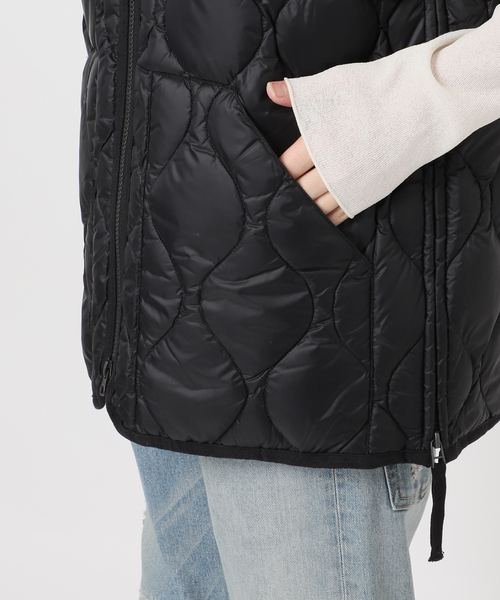 FRAMeWORK（フレームワーク）の「TAION/タイオン MILITARY V NECK WZIPダウンベスト（ダウンジャケット/コート・レディース・ホワイト/ブラック/ベージュ・FREE）」の22枚目の写真