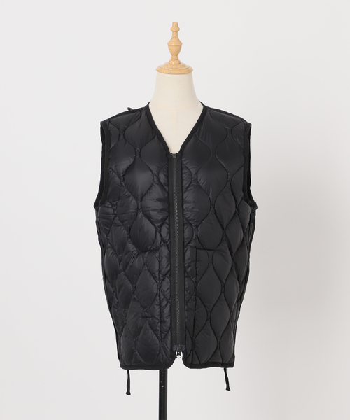 TAION/タイオン MILITARY V NECK WZIPダウンベスト（ダウンジャケット