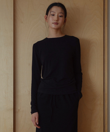 ウォームロングスリーブTシャツ - ブラック