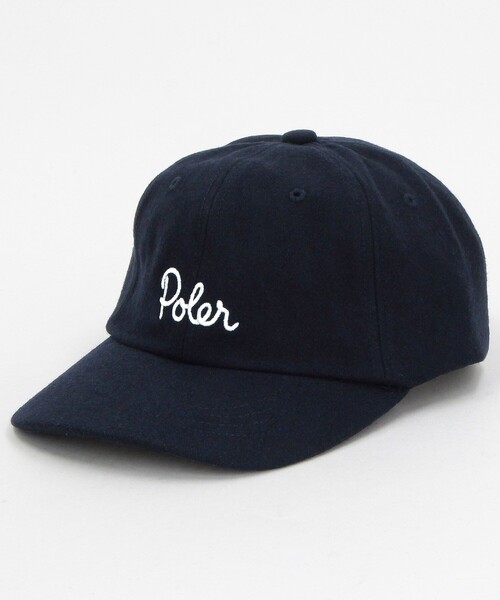 セール】POLeR/ポーラー WOOL EMB BASEBALL CAP ウール ベースボール