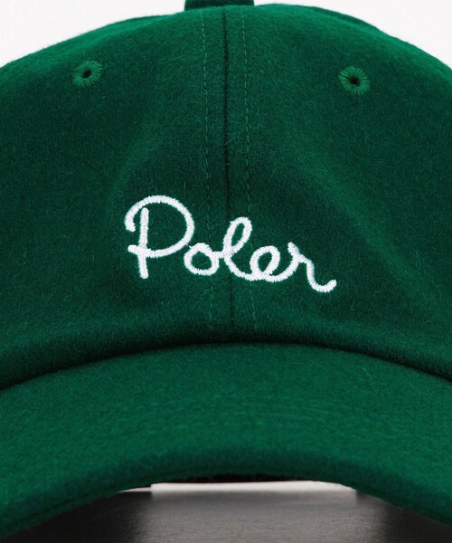 セール】POLeR/ポーラー WOOL EMB BASEBALL CAP ウール ベースボール