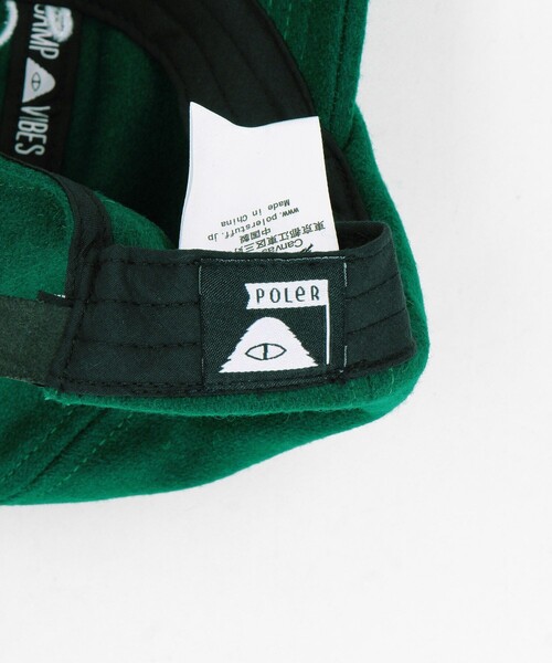 POLeR（ポーラー）の「POLeR/ポーラー WOOL EMB BASEBALL CAP ウール ベースボールキャップ（キャップ・メンズ・グリーン/ネイビー/ブラック・ONE SIZE）」の10枚目の写真