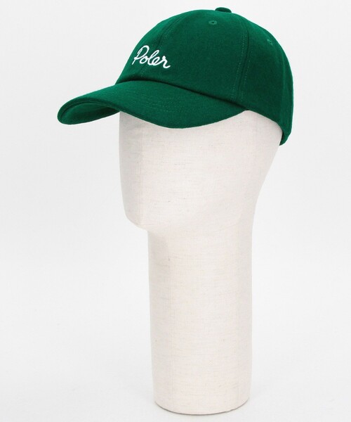 POLeR（ポーラー）の「POLeR/ポーラー WOOL EMB BASEBALL CAP ウール ベースボールキャップ（キャップ・メンズ・グリーン/ネイビー/ブラック・ONE SIZE）」の11枚目の写真