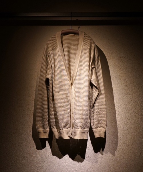 TROVE(トローヴ)の「TROVE 2025aw / J.R KNIT CARDIGAN(カーディガン/ボレロ・メンズ・ベージュ/チャコール・3/1)」の1枚目の写真