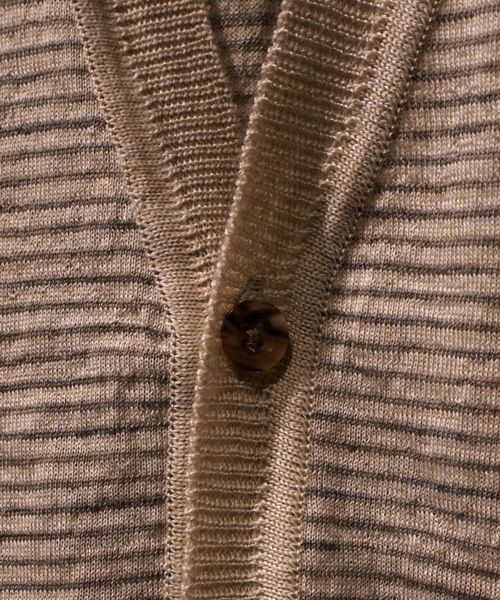 TROVE(トローヴ)の「TROVE 2025aw / J.R KNIT CARDIGAN(カーディガン/ボレロ・メンズ・ベージュ/チャコール・3/1)」の7枚目の写真